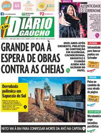 Capa do jornal Diário Gaúcho 23/05/2026