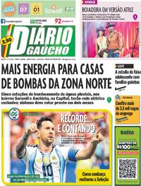 Capa do jornal Diário Gaúcho 23/06/2026