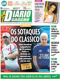 Capa do jornal Diário Gaúcho 24/01/2026