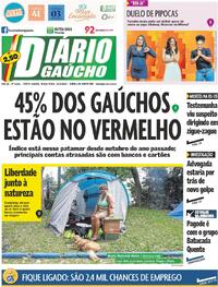 Capa do jornal Diário Gaúcho 24/02/2026