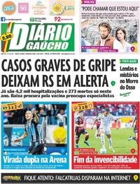 Capa do jornal Diário Gaúcho 25/05/2026