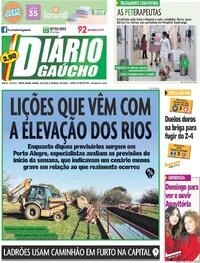Capa Jornal Diário Gaúcho