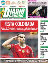 Capa do jornal Diário Gaúcho 26/01/2026