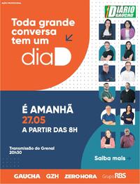 Capa do jornal Diário Gaúcho 26/05/2026