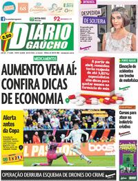 Capa do jornal Diário Gaúcho 27/03/2026