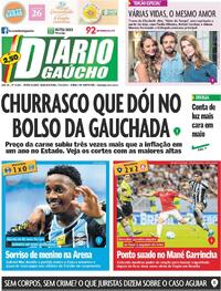 Capa do jornal Diário Gaúcho 27/04/2026
