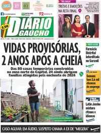 Capa do jornal Diário Gaúcho 28/04/2026