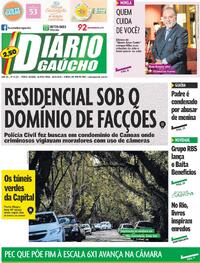 Capa do jornal Diário Gaúcho 28/05/2026