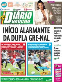 Capa do jornal Diário Gaúcho 29/01/2026