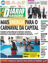 Capa do jornal Diário Gaúcho 30/01/2026