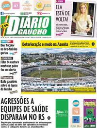 Capa do jornal Diário Gaúcho 30/03/2026