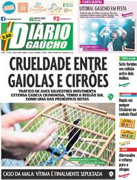 Capa do jornal Diário Gaúcho 31/01/2026