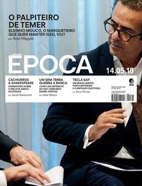 Capa da revista Época 12/05/2018