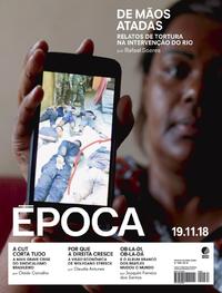 Capa da revista Época 17/11/2018