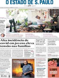 Capa do jornal Estadão 06/12/2020