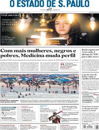 Capa do jornal Estadão 27/12/2020