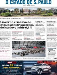 Capa do jornal Estadão 01/09/2021