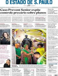 Capa do jornal Estadão 04/10/2021
