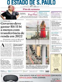 Capa do jornal Estadão 04/12/2021