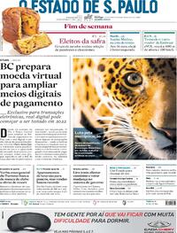 Capa do jornal Estadão 05/12/2021