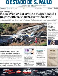 Capa do jornal Estadão 06/11/2021