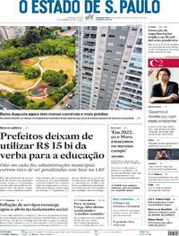 Capa do jornal Estadão 06/12/2021