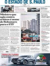Capa do jornal Estadão 07/07/2021