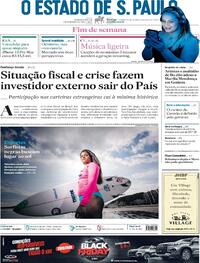 Capa do jornal Estadão 07/11/2021