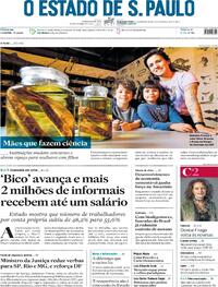 Capa do jornal Estadão 08/11/2021