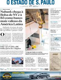 Capa do jornal Estadão 09/12/2021