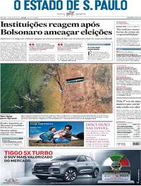 Capa do jornal Estadão 10/07/2021