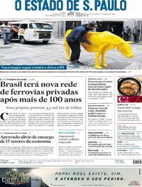 Capa do jornal Estadão 10/12/2021