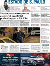 Capa do jornal Estadão 12/08/2021