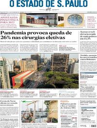 Capa do jornal Estadão 13/09/2021