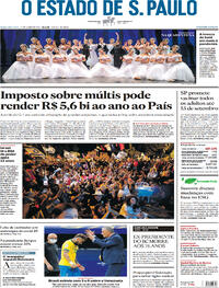 Capa do jornal Estadão 14/06/2021