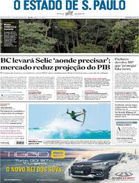 Capa do jornal Estadão 15/09/2021