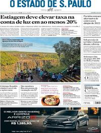 Capa do jornal Estadão 16/06/2021