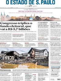 Capa do jornal Estadão 16/07/2021