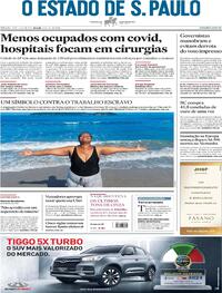Capa do jornal Estadão 17/07/2021