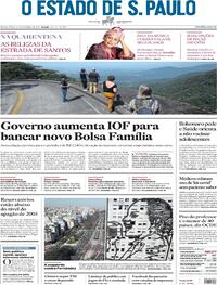 Capa do jornal Estadão 17/09/2021