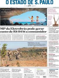 Capa do jornal Estadão 18/06/2021