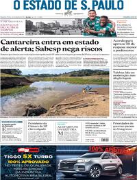 Capa do jornal Estadão 18/08/2021