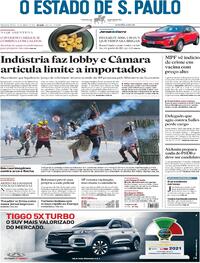Capa do jornal Estadão 23/06/2021