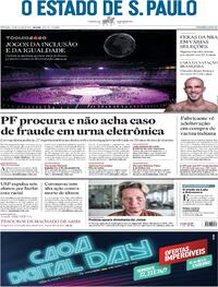 Capa do jornal Estadão 24/07/2021