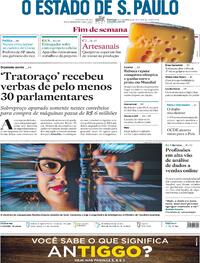 Capa do jornal Estadão 24/10/2021