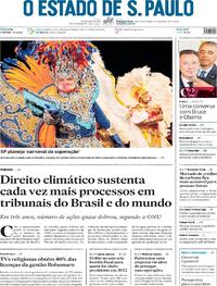 Capa do jornal Estadão 25/10/2021