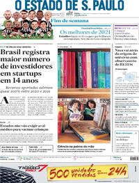 Capa do jornal Estadão 25/12/2021