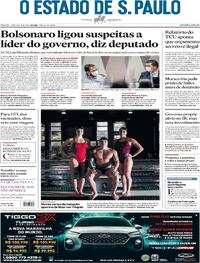 Capa do jornal Estadão 26/06/2021