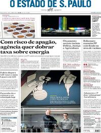 Capa do jornal Estadão 29/06/2021