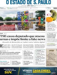 Capa do jornal Estadão 29/10/2021